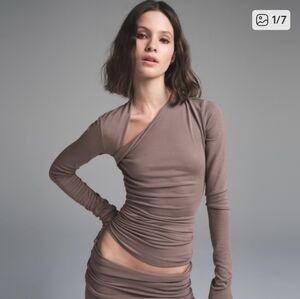 NWOT Skims Cloud Asymmetric Long Sleeve Top 3x